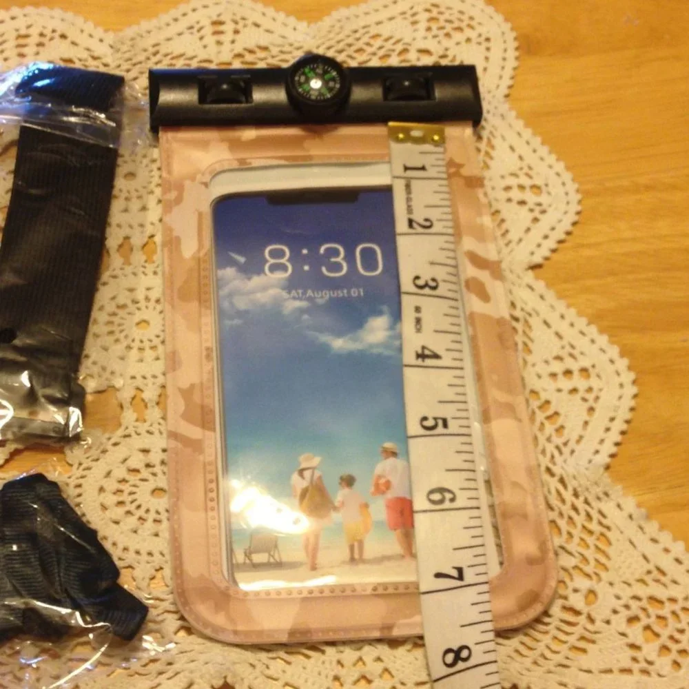 iphone X8 waterproof pouches with compass